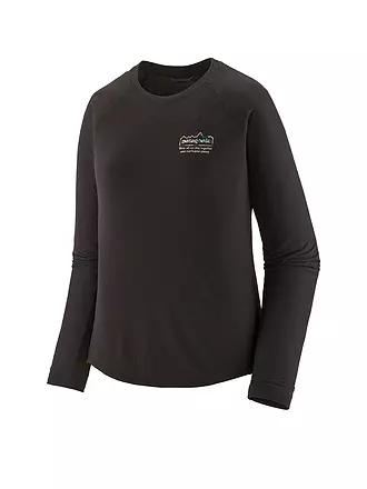 PATAGONIA | T-shirt de sport pour femmes Cap Cool Trail Grap | schwarz